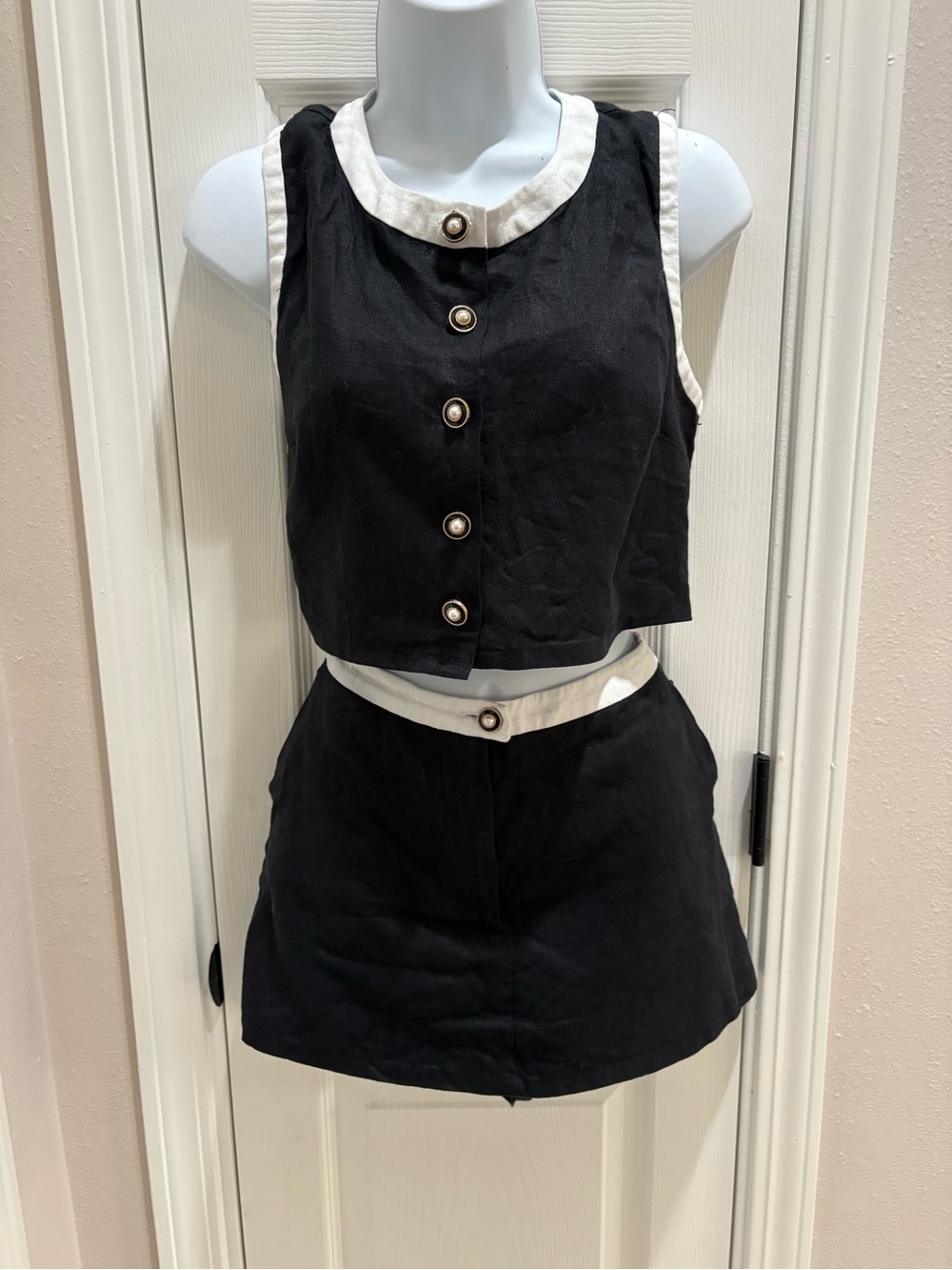 3 piece Reformation skort Set